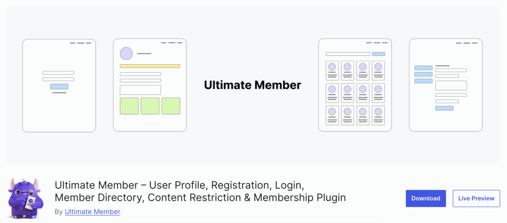 ultimate member, user profile, registration, login, memeber directory